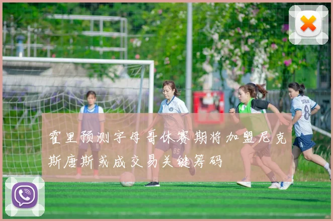霍里预测字母哥休赛期将加盟尼克斯唐斯或成交易关键筹码